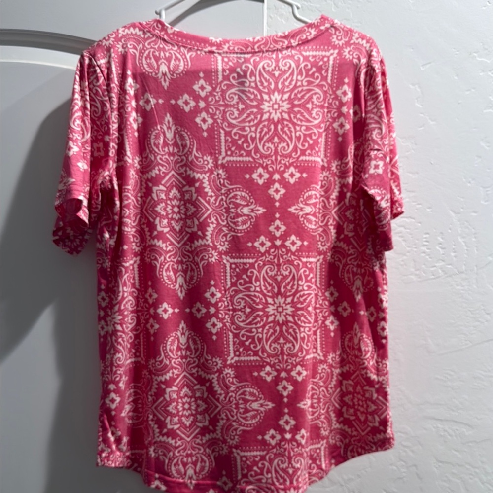 Pink Graphic Relaxed Short Sleeve Tee-new without tags - Picture 4 of 4